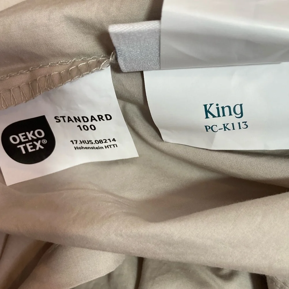 Neutral Beige Duvet Cover Set - Soft Home Bedding